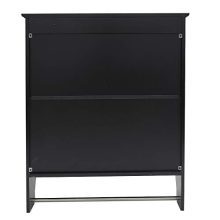 Wall Bathroom Cabinet with 1 Adjustable Shelf & Towels Bar