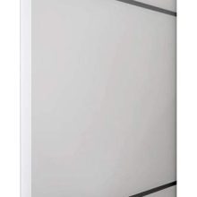 Double Barn Sliding White Doors 56x80 with Black Hardware
