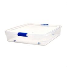 Homz Plastic Underbed Storage, Stackable Storage Bins