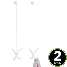 mDesign Modern Metal Long Easy Reach Over-The-Door