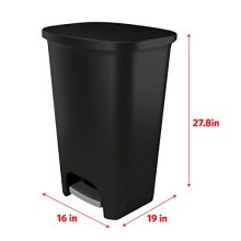GLAD 74L Extra Capacity Plastic Step Can