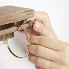 Effortless Organization with Rustic Charm - Wall Mounted Jewelry Organizer