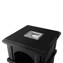 Garbage Enclosure with Locking Lid Open
