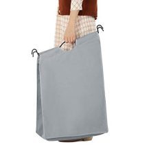 Rolling Laundry Cart with Hanging Bar
