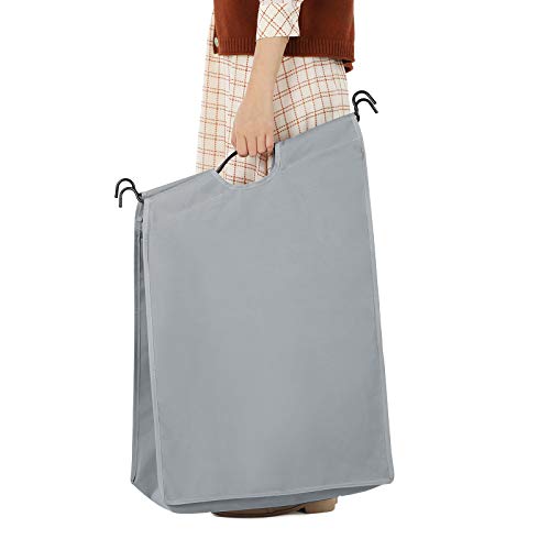 Rolling Laundry Cart with Hanging Bar