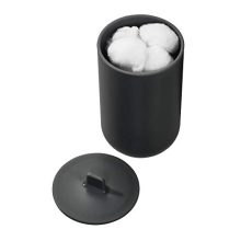 Matte Black Canister Jar with Lid: The Stylish Solution for Your Home Organization Needs! 🖤