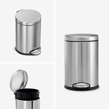 simplehuman Gallon Round Bathroom Step Trash Can