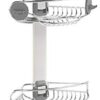 simplehuman Corner Shower Caddy, Stainless Steel and Anodized Aluminum