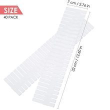 Flytianmy 40pcs Drawer Dividers Adjustable Drawer Storage