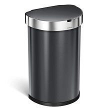 Semi-Round Sensor Automatic Trash Can 12 Gallon