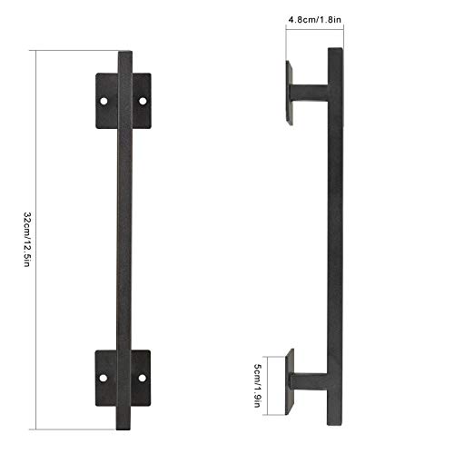 12" Heavy-Duty Metal Barn Door Handle: Elevate Your Door Aesthetics 🚪🔒