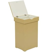 Country Style Garbage Can Wooden Trash Can