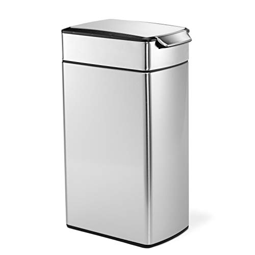 10.6 Gallon Slim Touch-Bar Kitchen Trash Can