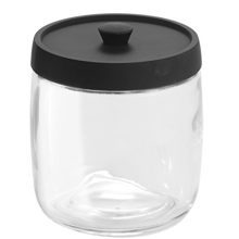 mDesign Bathroom Vanity Glass Storage Organizer Canister