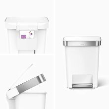45 Liter Rectangular Kitchen Step Trash Can with Soft-Close Lid – Silent, Durable & Custom Fit Liners