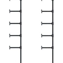 Industrial Retro Wall Mount Iron Pipe Shelf,DIY Open Bookshelf