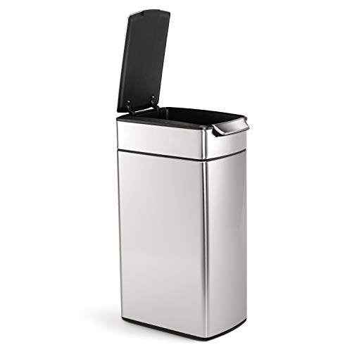 10.6 Gallon Slim Touch-Bar Kitchen Trash Can