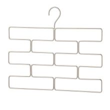 mDesign Modern Metal Closet Rod Hanging Accessory
