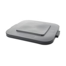 Durable Rubbermaid BRUTE 28-Gallon Square Bin Storage Container Lid – Heavy-Duty, Stackable, Secure Lid