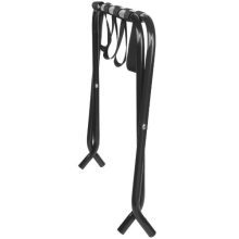 King's Brand Furniture-Black Metal Foldable Luggage