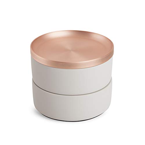 Two-Tier Resin Storage Container with Removable Lid