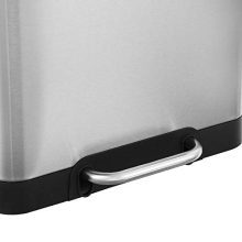 SONGMICS Trash Can, 11.9 Gal Pedal Garbage Can