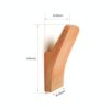 Magnifico Premium Wooden Hooks, Rustic Wall Hook