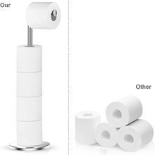 Naturous Freestanding Toilet Paper Holder Stand with Storage