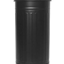 Autumn Alley Black Toilet Paper Reserve Holder Canister with Lid