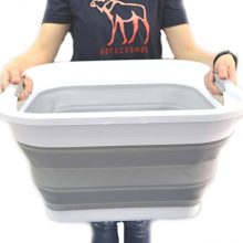 Collapsible Plastic Laundry Basket Square Tub/Basket
