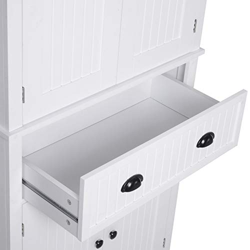 Traditional Colonial Kitchen Pantry Cabinet