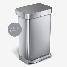 Hands-Free Kitchen Step Trash Can with Soft-Close