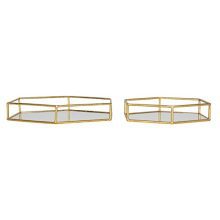 Kate and Laurel Felicia Metal Mirrored Ornate Set