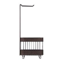 iDesign Twillo Free Standing Toilet Paper Holder and Newspaper