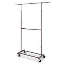 Rolling Clothes Organizer on Wheels for Hanging Clothes
