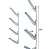 Adjustable Water Ski Wall Storage Rack – Holds 4 Pairs, Scratch-Free & Easy Install