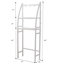 Bathroom Organizer Over-The-Toilet Storage 3-Shelf