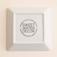 Jewelry Dish Square Ceramic Trinket Tray