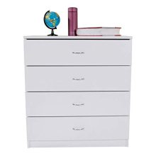 Drawer Chest, MDF Wood 4 Drawer Dresser