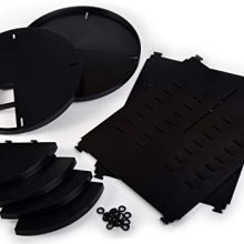 360 Rotating Makeup Organizer - Adjustable Shelf Height and Fully Rotatable.