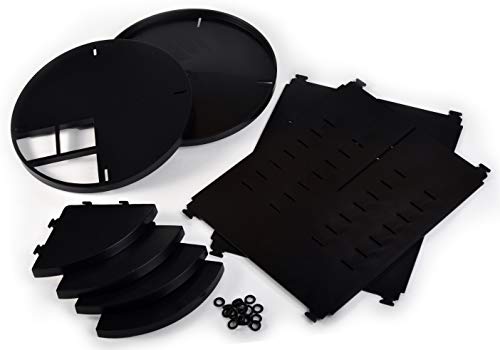360 Rotating Makeup Organizer - Adjustable Shelf Height and Fully Rotatable.
