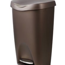 Umbra , Bronze Brim Large Kitchen Trash Stainless Steel