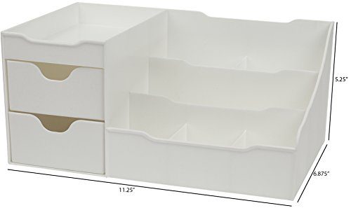 Mantello Makeup Organizer - Vanity Box with Drawers for Cosmetics