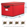 ZOBER Christmas Light Storage Box - Premium 600D Oxford