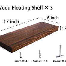 HXSWY Rustic Wood Floating Shelves Farmhouse Wooden Wall Shelves