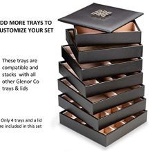 Glenor Co Earring Organizer Tray - 4 Stackable Trays