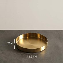 Round Tray Stainless Steel Platter Bathroom