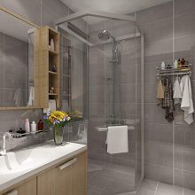 Shower Caddy Bathroom Shelf Storage with 4 Hooks for Houseware