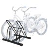 2-Bike Floor Stand: Metal Garage Storage Parking Rack for Efficient Bicycle Organization
