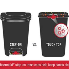 Rubbermaid Step On Lid Slim Trash Can for Home